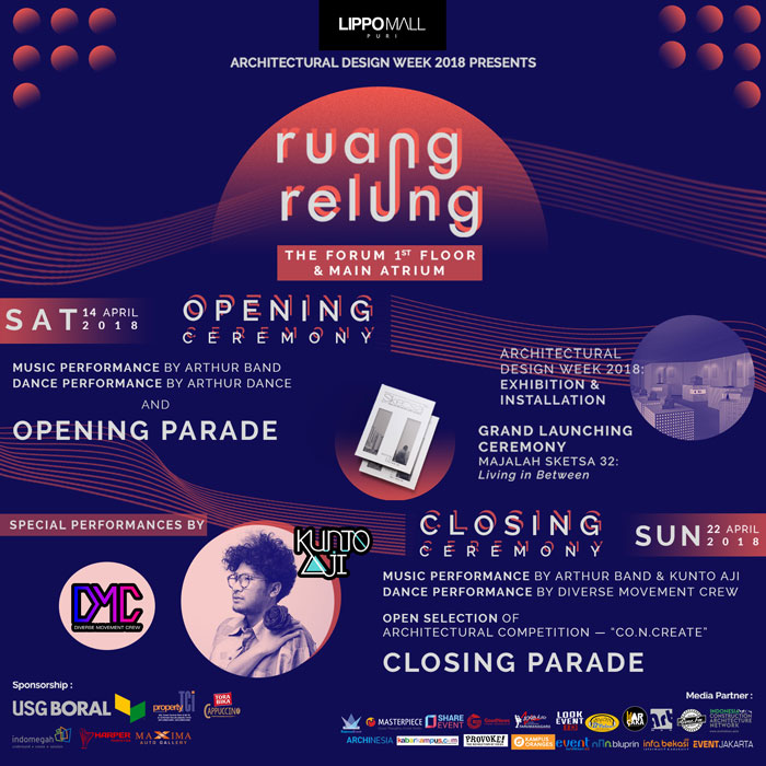 ruang relung architectural design week 2018 event in lippo mall puri st. moritz
