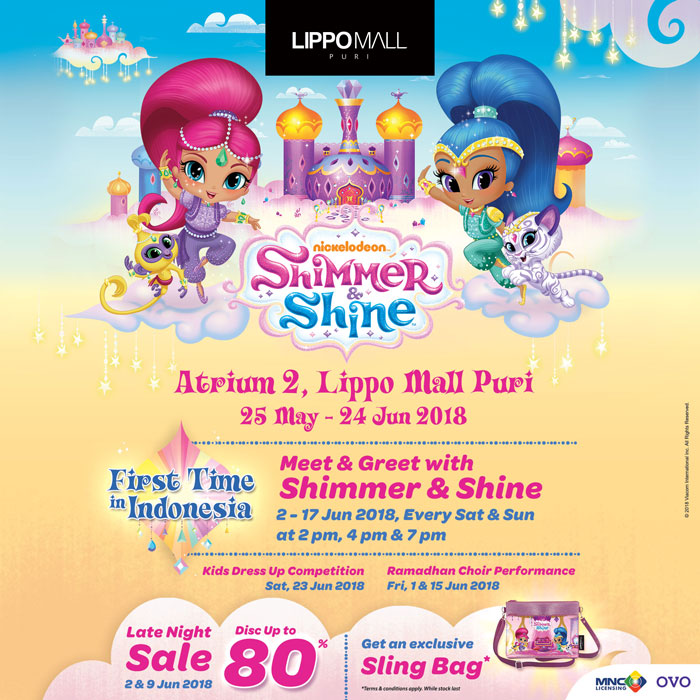 shimmer & shine event in lippo mall puri st. moritz