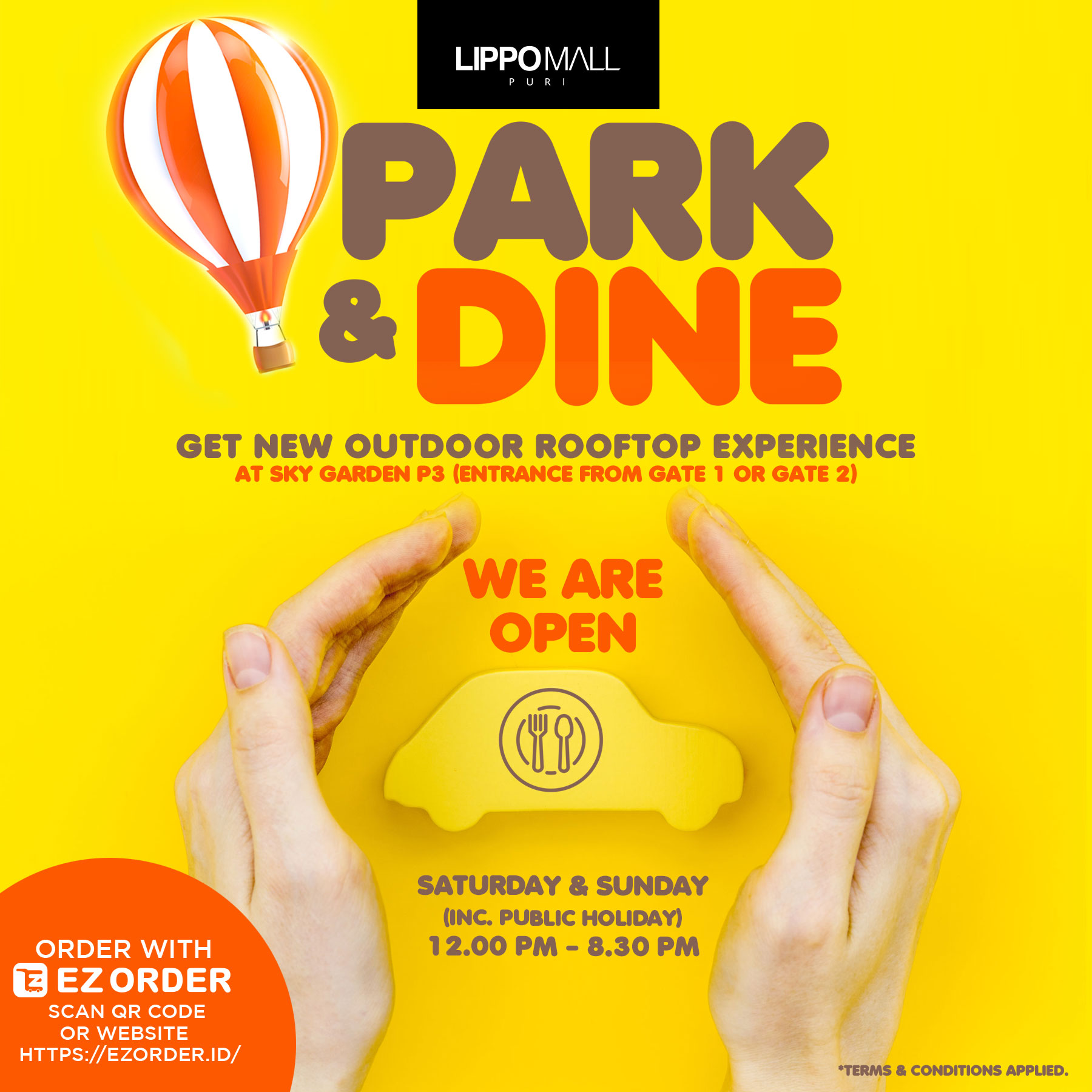 Park & Dine Promo in lippo mall puri st. moritz