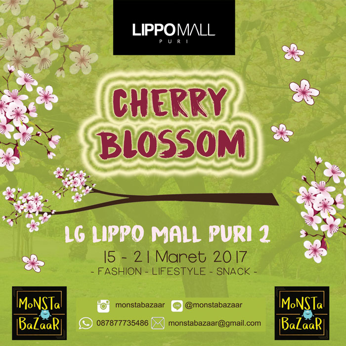 cherry blossom event in lippo mall puri st. moritz
