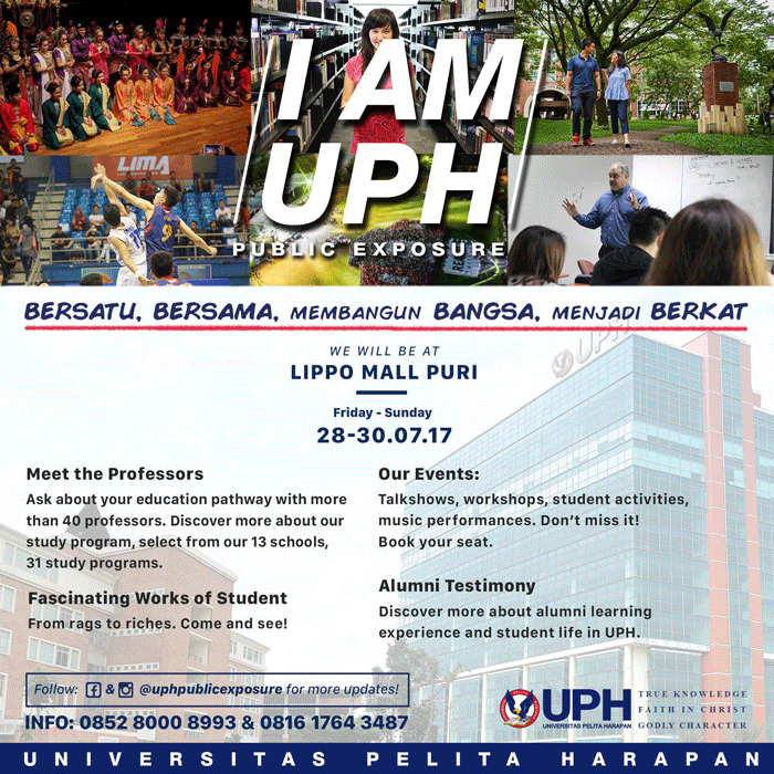 i am uph event in lippo mall puri st. moritz