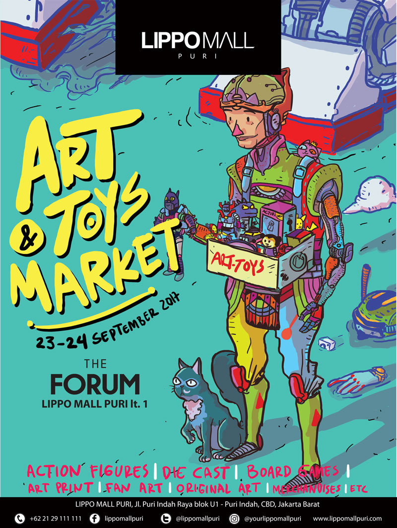 art & toys market in lippo mall puri st. moritz
