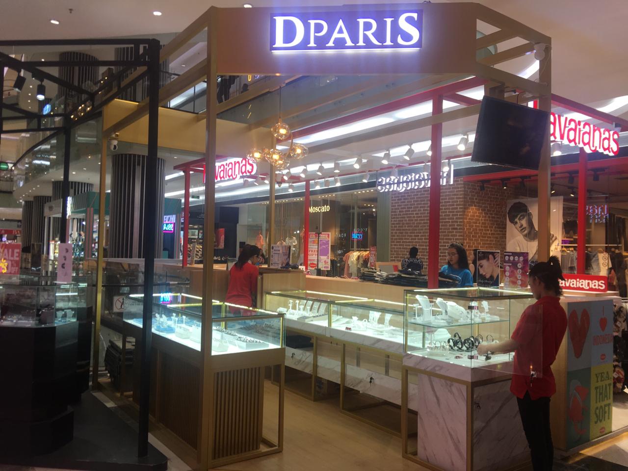 Dparis shop front in lippo mall puri st. moritz