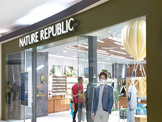 Nature Republic shop front in lippo mall puri st. moritz