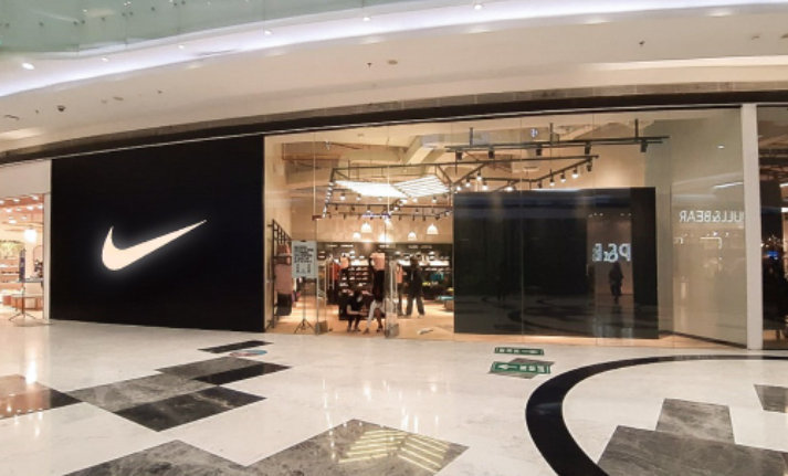 Nike shop front in lippo mall puri st. moritz