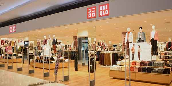 Uniqlo shop front in lippo mall puri st. moritz