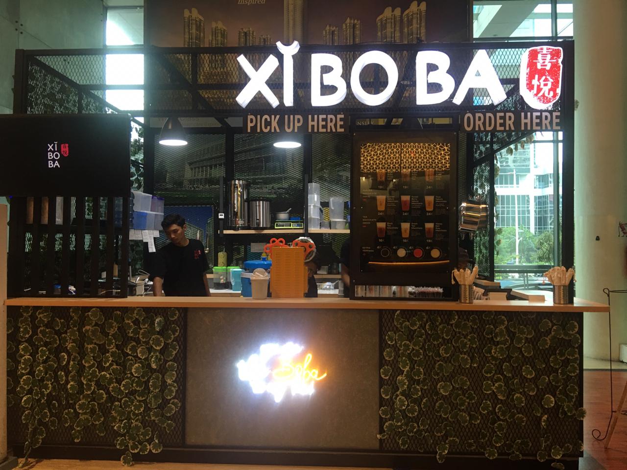 Xiboba shop front in lippo mall puri st. moritz