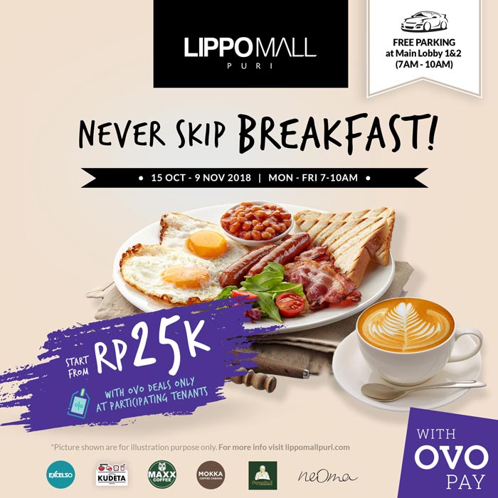 never skip breakfast event in lippo mall puri st. moritz