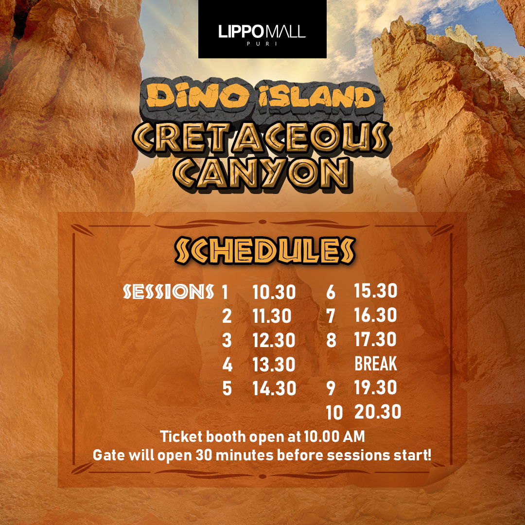 Dino Island - Cretaceous Canyon Promo di lippo mall puri st. moritz