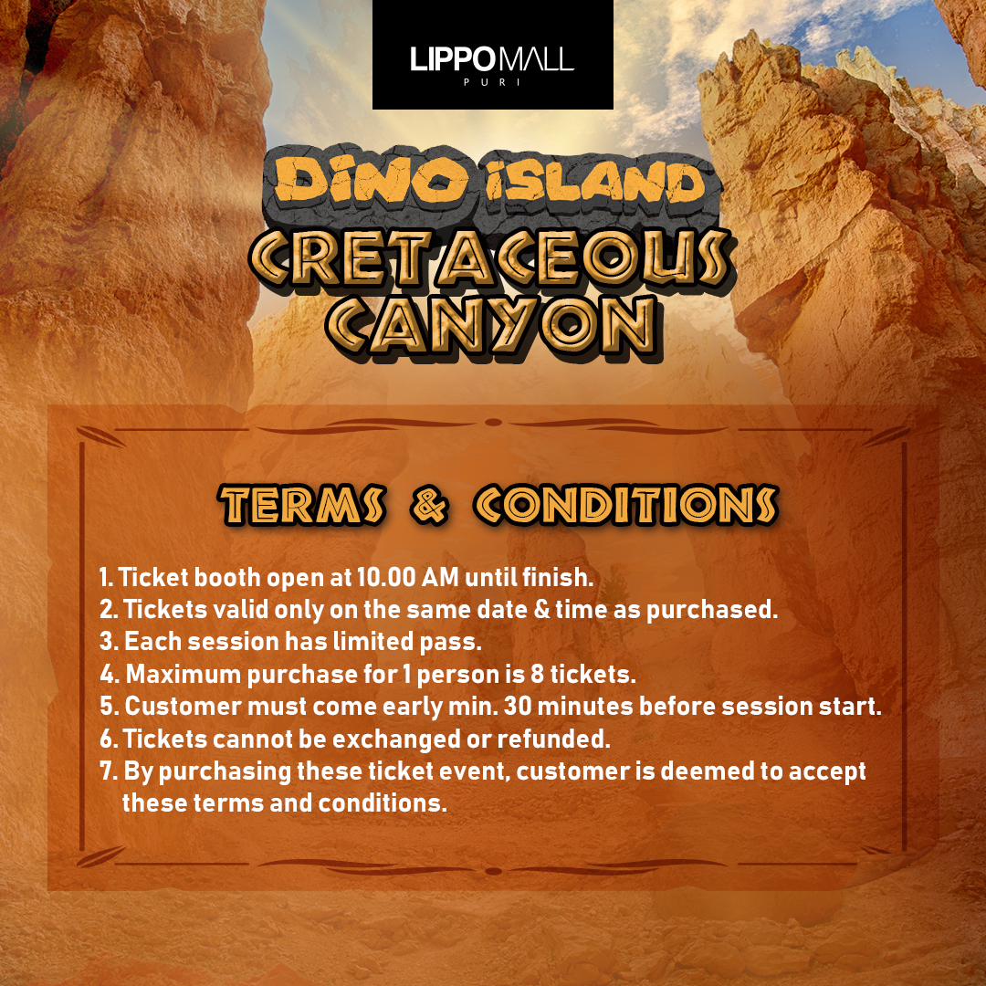 Dino Island - Cretaceous Canyon Promo di lippo mall puri st. moritz