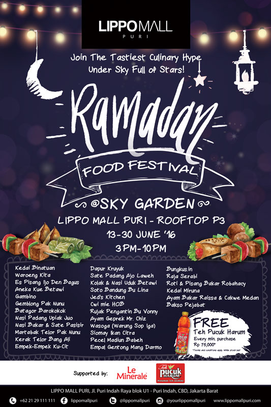 ramadan food festival event in lippo mall puri st. moritz