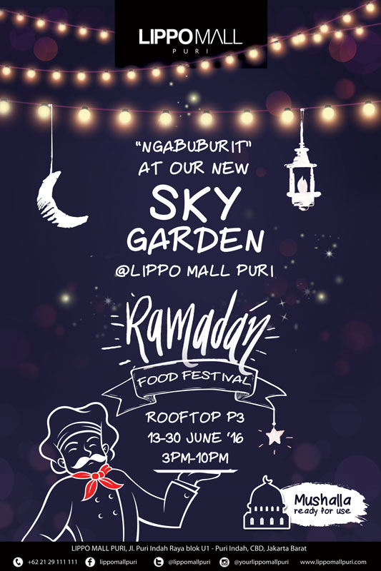 ramadan food festival event in lippo mall puri st. moritz