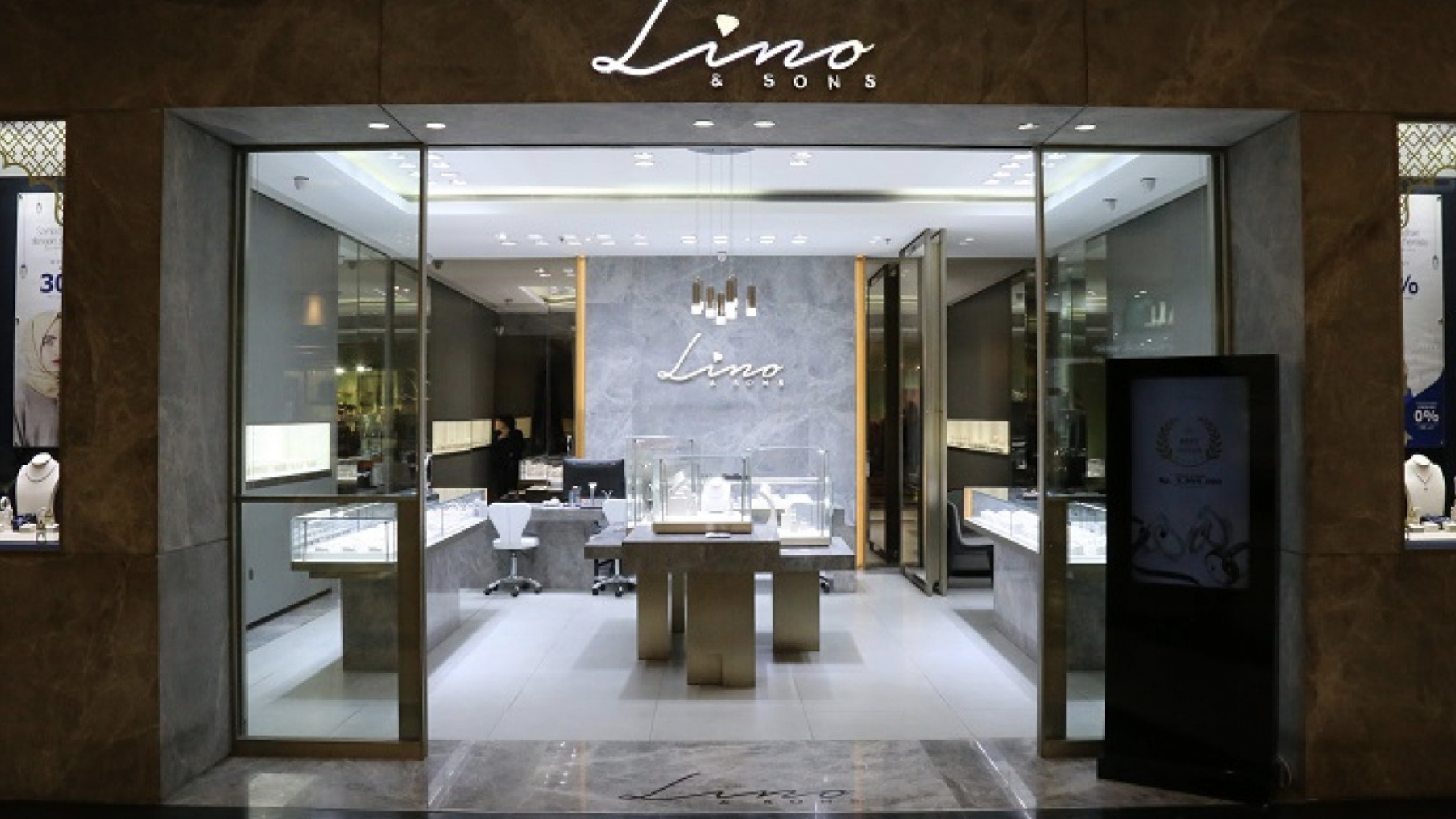 Lino & Sons shop front in lippo mall puri st. moritz