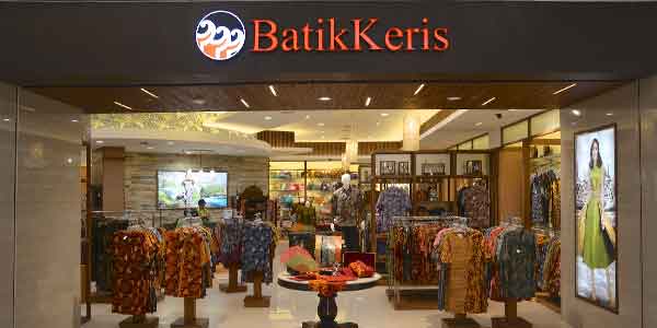 Batik Keris shop front in lippo mall puri st. moritz