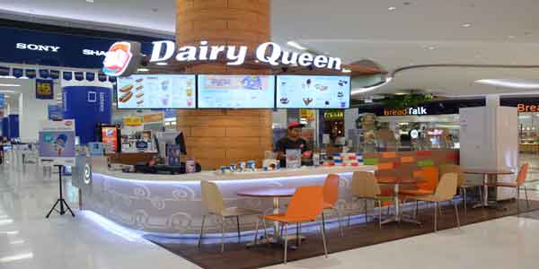 Dairy Queen shop front in lippo mall puri st. moritz