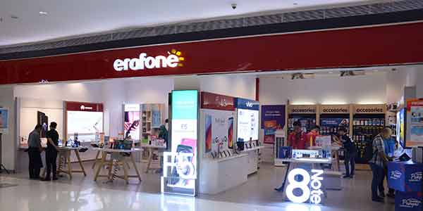 Erafone shop front in lippo mall puri st. moritz