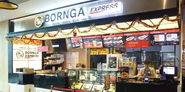 Bornga Express shop front in lippo mall puri st. moritz