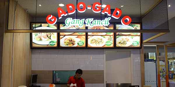 Gado Gado Gang Kancil shop front in lippo mall puri st. moritz