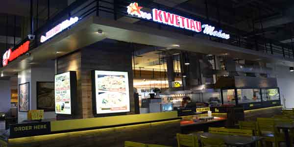 Kwetiau Medan shop front in lippo mall puri st. moritz