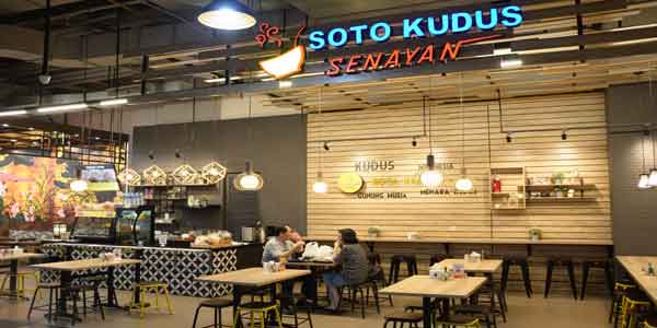 Soto Kudus Senayan shop front in lippo mall puri st. moritz