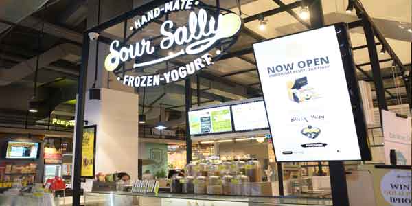 Sour Sally shop front in lippo mall puri st. moritz