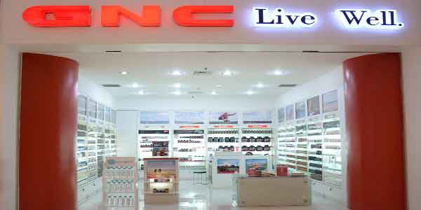 GNC Live Well shop front in lippo mall puri st. moritz