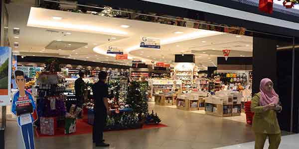 Gramedia shop front in lippo mall puri st. moritz