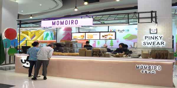 Momoiro shop front in lippo mall puri st. moritz