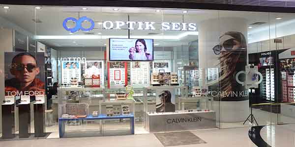 Optik Seis shop front in lippo mall puri st. moritz