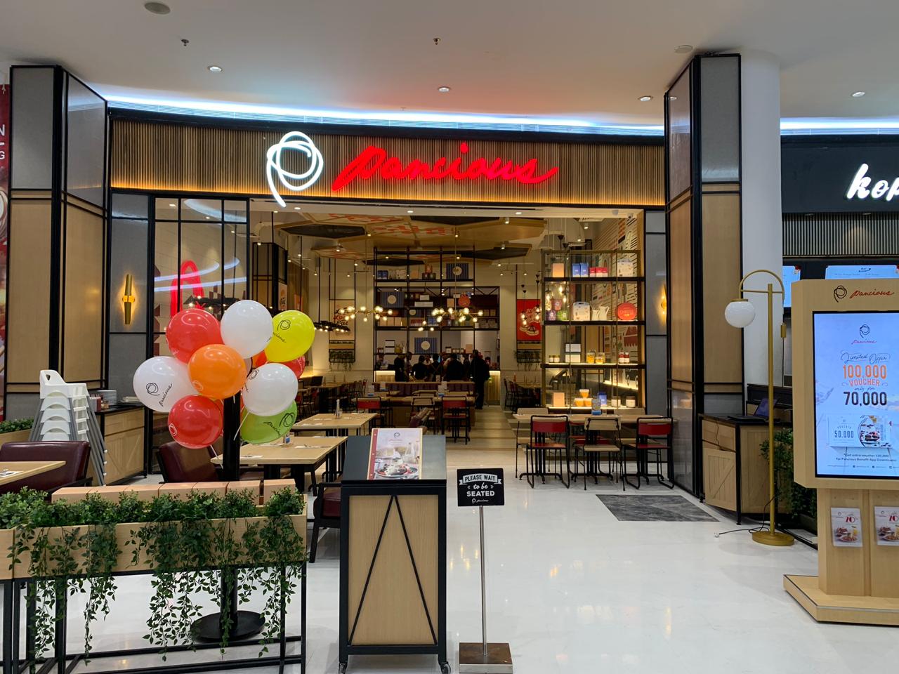 Pancious shop front in lippo mall puri st. moritz