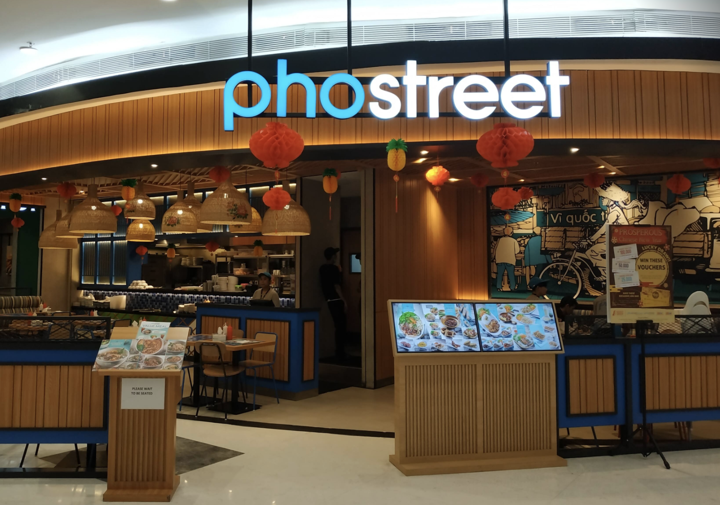 Pho Street shop front in lippo mall puri st. moritz