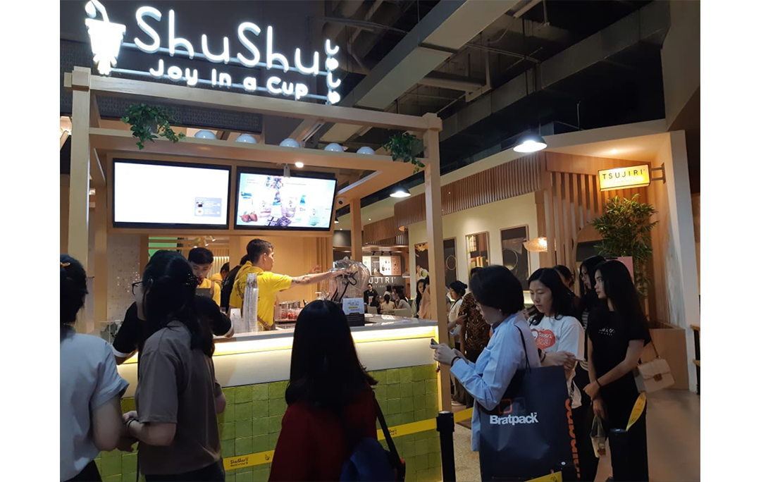 ShuShu shop front in lippo mall puri st. moritz