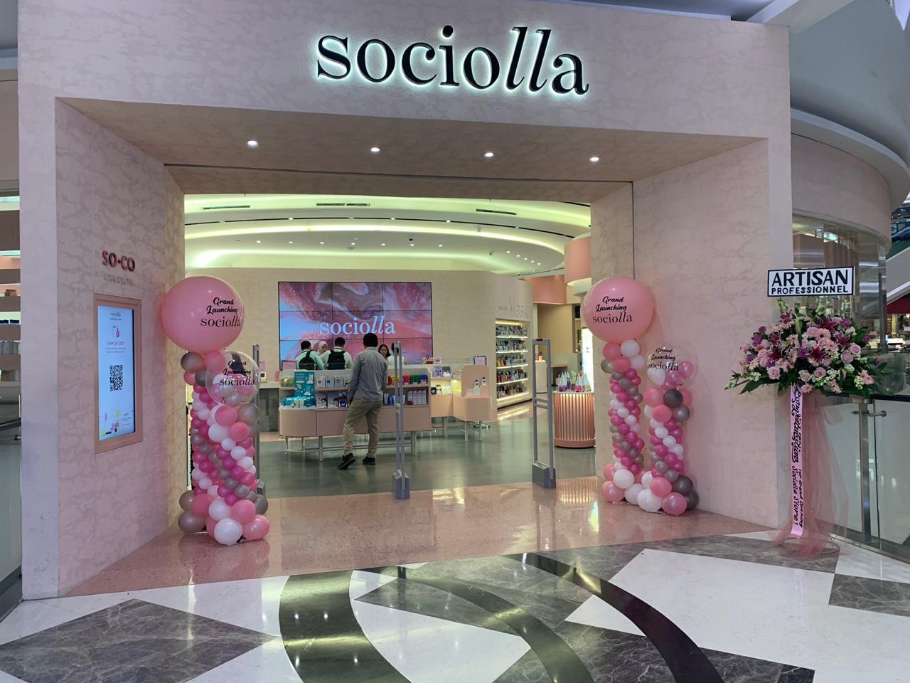 Sociolla shop front in lippo mall puri st. moritz