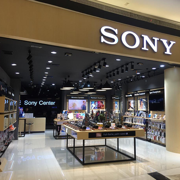 Sony Center shop front in lippo mall puri st. moritz