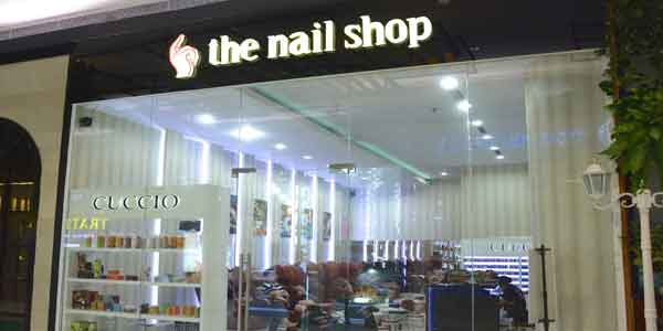 The Nail Shop shop front in lippo mall puri st. moritz