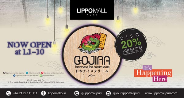 gojira promo in lippo mall puri st. moritz