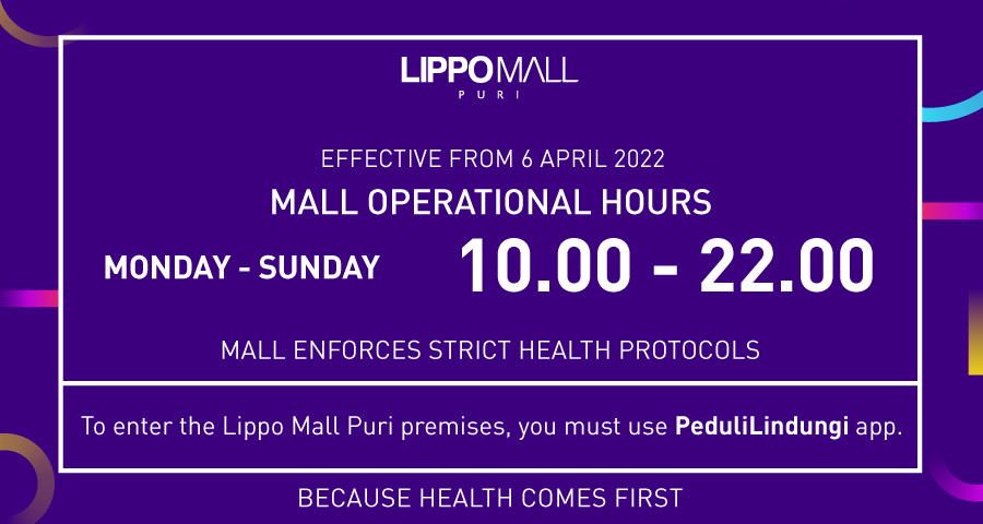 mall operating hours in lippo mall puri st. moritz