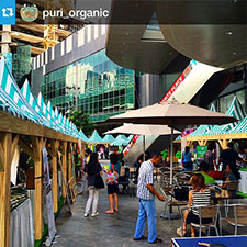 weekend organic market in lippo mall puri st. moritz